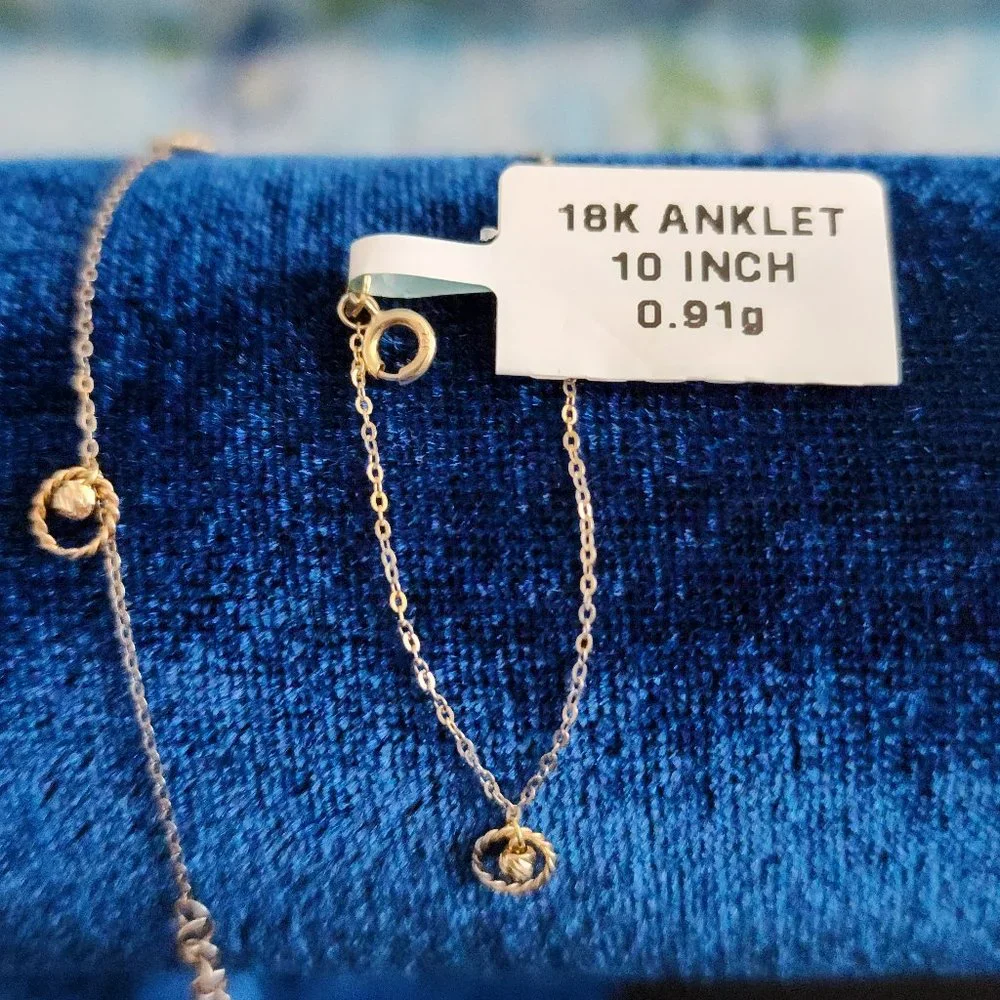Gold anklet - Picture 5 of 12